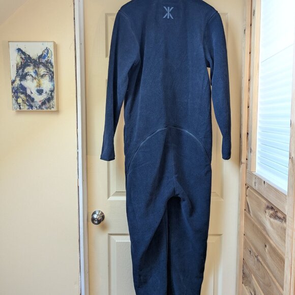 Onepiece Norway Jumpsuit Mens Med Fleece Blue Jump In One Piece Sherpa Zip Close - Picture 8 of 16